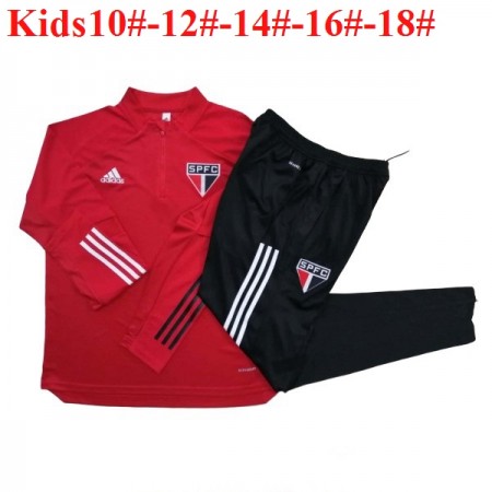 São Paulo 2020-2021 Barn Tränings Sweatshirtställ M001